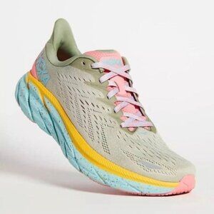 Hoka Free People Movement x Clifton 8 Seaweed Green Tea Women's Size 8. NEW